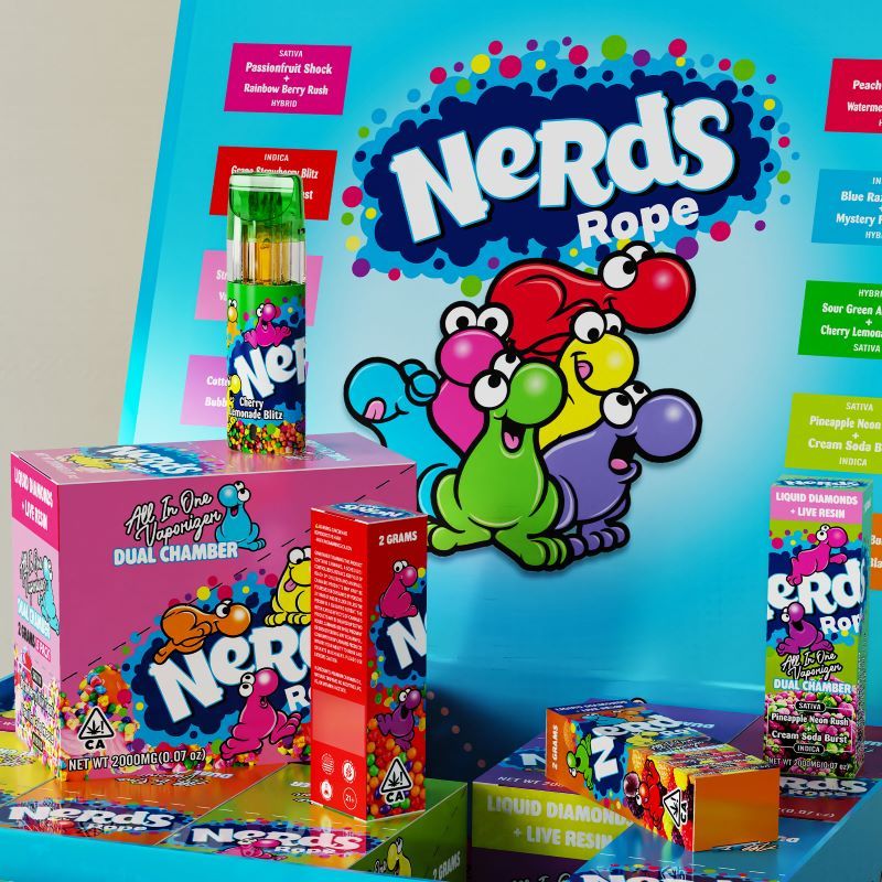 Nerds Rope 2G Dual Chamber Empty All-In-One Disposable